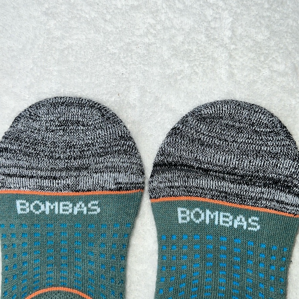 (2) Bombas Colorblock Performance Cushioned No Show Socks - Picture 5 of 11